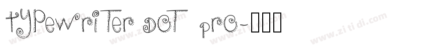 Typewriter Dot Pro字体转换